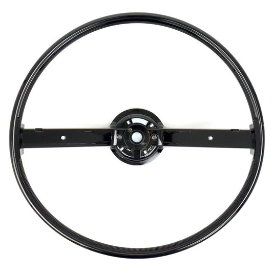 STEERING WHEEL - 70-72 GALAXIE 70-71 TORINO 70 MUST, BLACK, 2 SPOKE