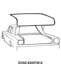 TRUNK LID SEAL - 65-72 GLX, 65-66 FLCN, 65-71 FRLN 64-71 COMET