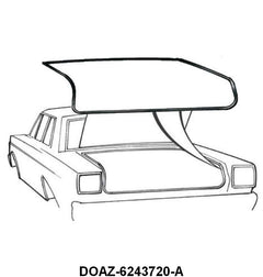 TRUNK LID SEAL - 65-72 GLX, 65-66 FLCN, 65-71 FRLN 64-71 COMET