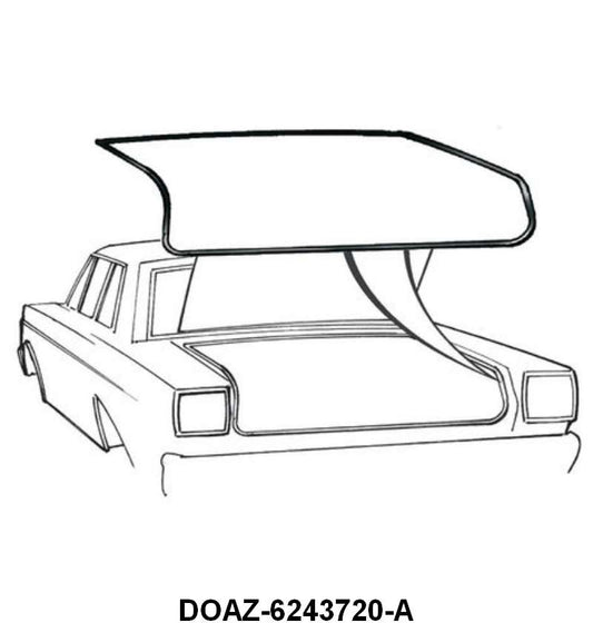 TRUNK LID SEAL - 65-72 GLX, 65-66 FLCN, 65-71 FRLN 64-71 COMET