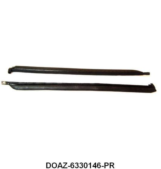 FRONT EDGE OF QUARTER WINDOW SEALS - 70-72 GALAXIE CONV/FASTBACK