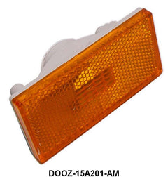 FRONT FENDER SIDE MARKER LENS & HOUSING - 70-71 TORINO/RANCHERO RH OR LH AMBER