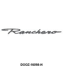 FENDER EMBLEM/SCRIPT - 70-76 "RANCHERO" GT BLACK INSERT STICK ON