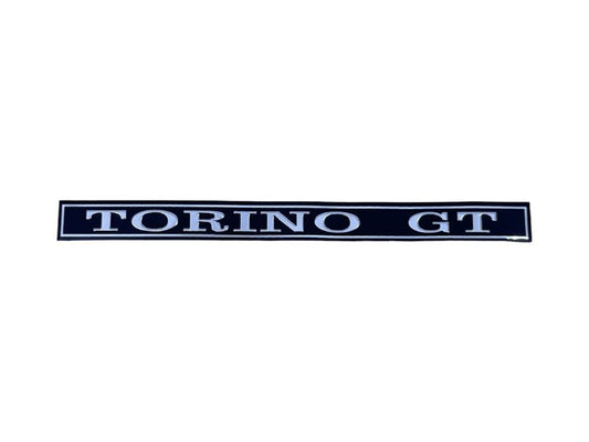 DASH EMBLEM BEZEL INSERT - 70-71 TORINO "TORINO GT'