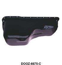 PAINTED OIL PAN - 62-73 260/289/302 BLACK FRONT SUMP