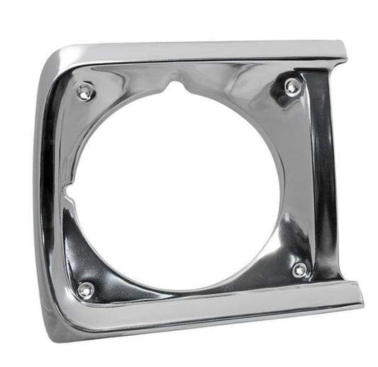 HEADLIGHT DOOR/BEZEL - 70-72 F-100/F-350 LH ALUMINUM WITHOUT BLACK