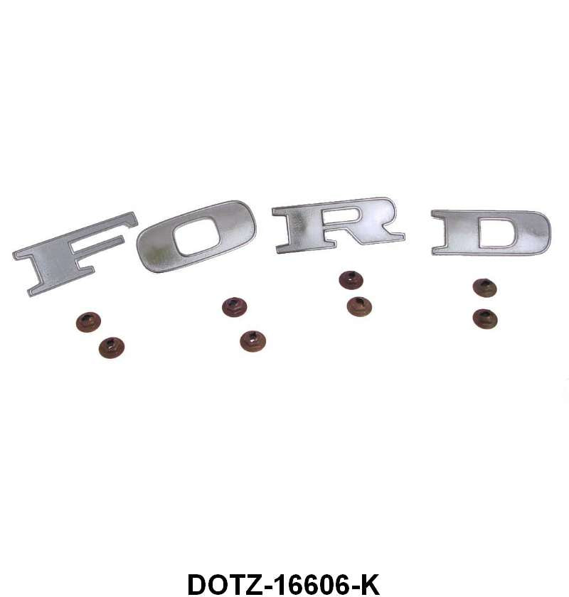 FORD LETTERS  - 70-72 F-100/F-350 HOOD, 71 RANCHERO TAILGATE