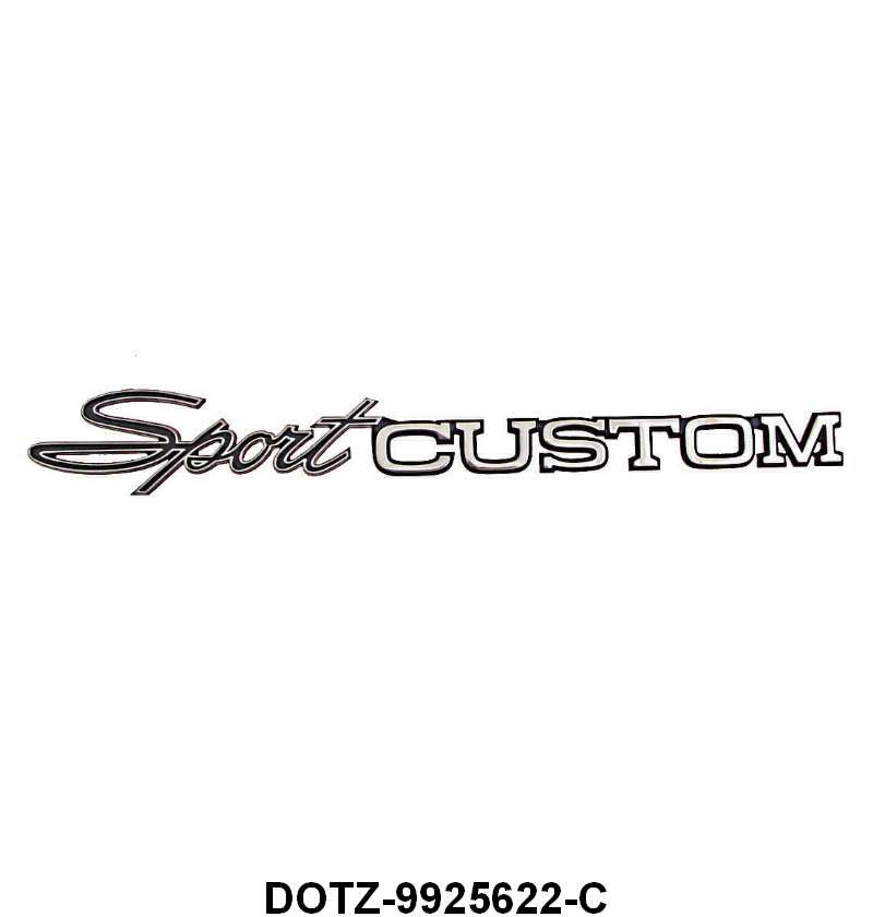 BED SIDE EMBLEM - 70-72 F-100/F-350 "SPORT CUSTOM"