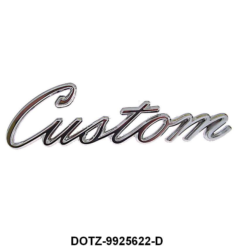 BED SIDE EMBLEM - 70-72 F-100/F-350  "CUSTOM"