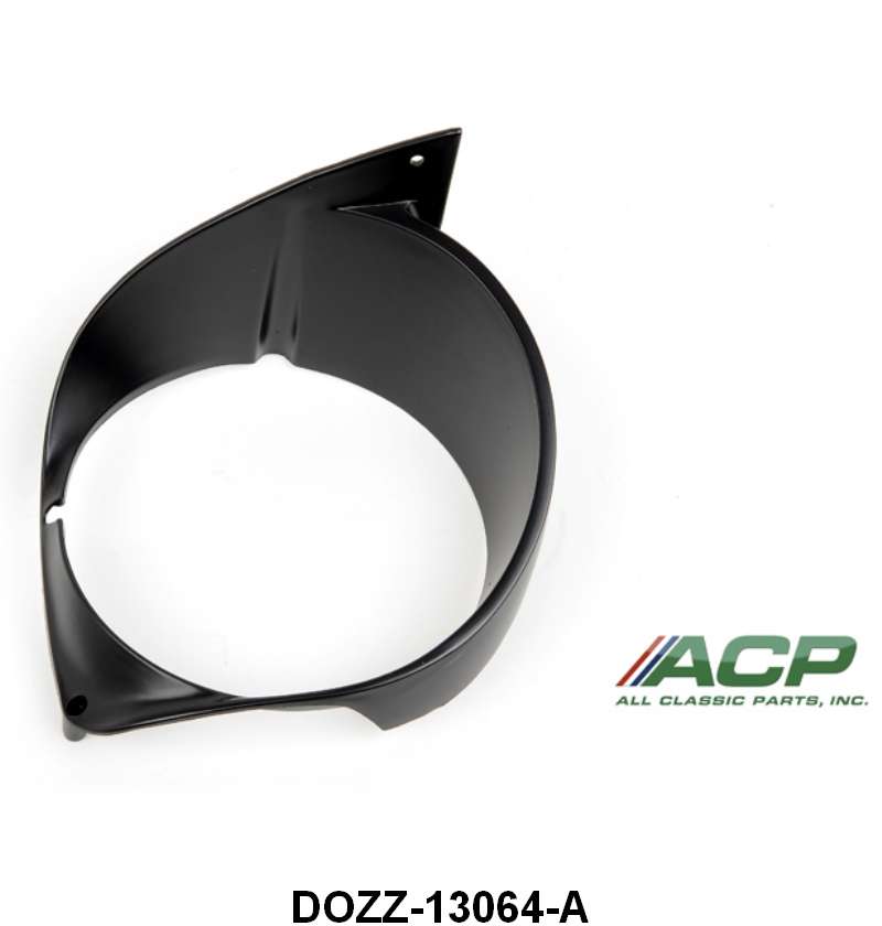 HEADLIGHT DOOR/BEZEL - 70 MUSTANG RH BLACK