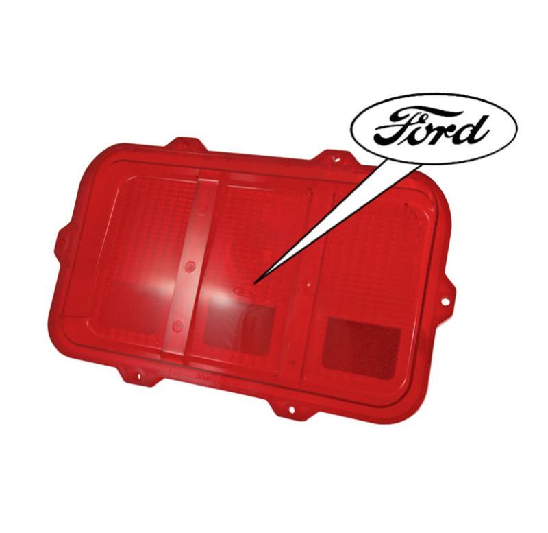 TAIL LIGHT LENS WITH FOMOCO SCRIPT - 70 MUSTANG