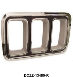 TAIL LIGHT BEZEL - 70 MUST BOSS 302 RIGHT HAND W/O CHROME