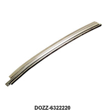 REAR OF DOOR GLASS STAINLESS MOLDING - 69-70 MUSTANG FASTBACK RIGHT HAND