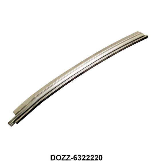 REAR OF DOOR GLASS STAINLESS MOLDING - 69-70 MUSTANG FASTBACK RIGHT HAND