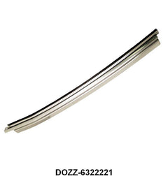 REAR OF DOOR GLASS STAINLESS MOLDING - 69-70 MUSTANG FASTBACK LEFT HAND