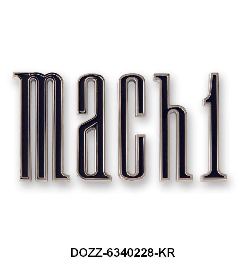 TRUNK OR LOWER PANEL LETTERS - 70 MUST MACH 1