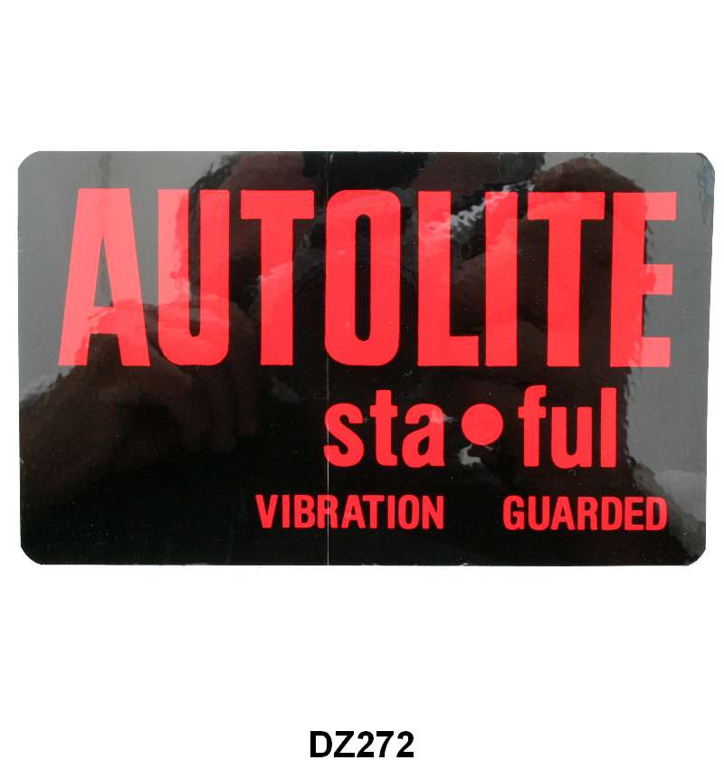 BATTERY DECAL - 60-71 ALL AUTOLITE STA-FUL BATTERY
