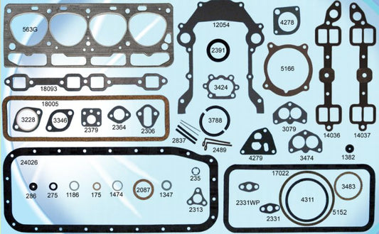 COMPLETE ENGINE GASKET SET - 54-55 239 Y-BLOCK