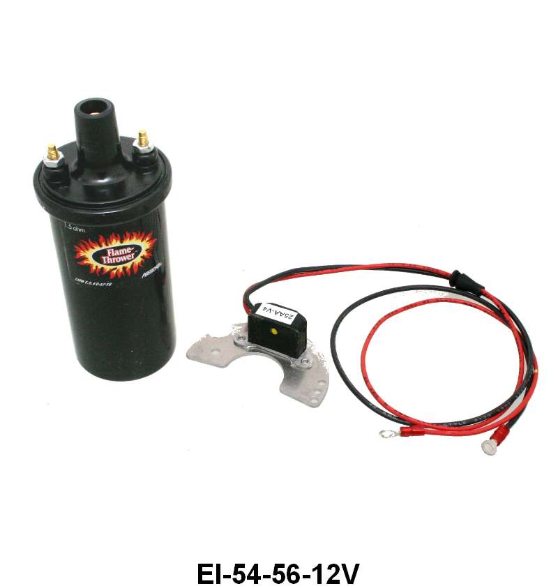 12 VOLT ELECTRONIC IGNITION KIT - 54-56 PASS/MERC/PU V8 WITH COIL