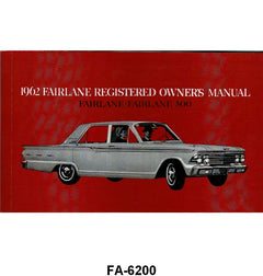 OWNERS MANUAL - 62 FAIRLANE
