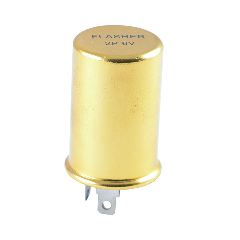 TURN SIGNAL FLASHER - 53-55 PASS, 53-55 F-100/F-350, 6-VOLT, 2 PRONG