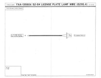 LICENSE PLATE LIGHT SOCKET AND WIRE - 52-56 PASS/MERC EXCEPT WGN