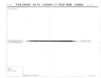 LICENSE PLATE LIGHT WIRE - 52-54 WAGON, SEDAN DELIVERY