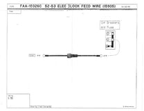 ELECTRIC CLOCK POWER WIRE - 52-53 PASS W/FUSE HOLDER