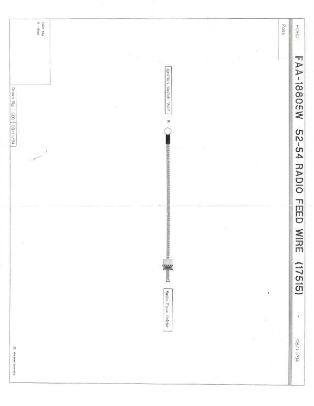 RADIO POWER WIRE - 52-54 PASSENGER