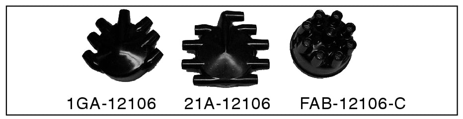 DISTRIBUTOR CAP - 49-56 PASS/MERC/PU V8 WITH BRASS INSERTS