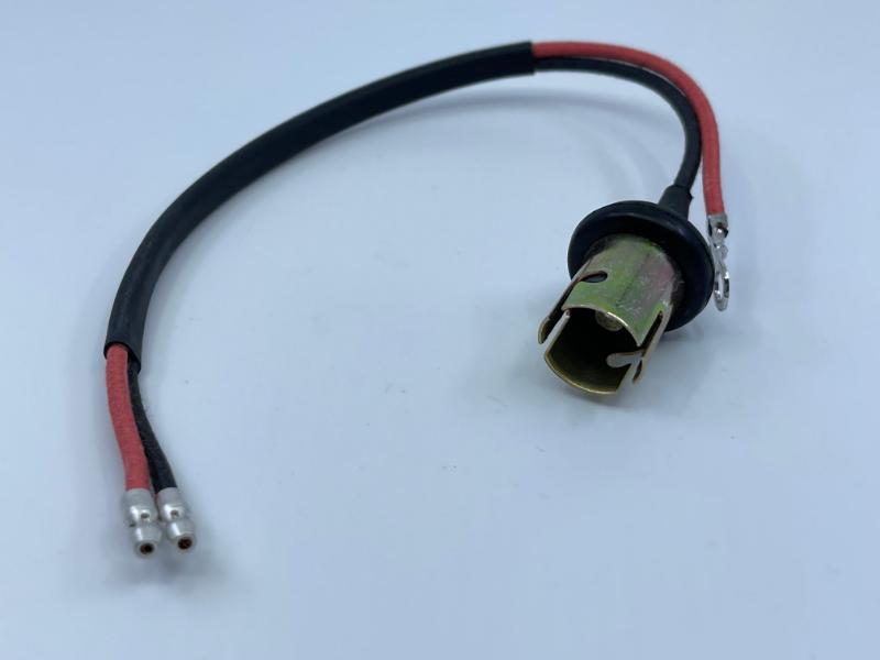 LICENSE PLATE LIGHT SOCKET AND WIRE - 52-54 WAGON, SEDAN DLY