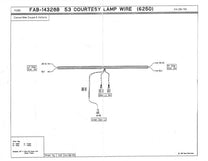 DOOR JAMB SWITCH TO COURTESY LIGHT SWITCH WIRE - 53 CONV/HDTP W/SOCKET