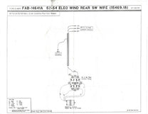 ELECTRIC WINDOW SWITCH WIRE - 52-53 MERCURY/4DR SDN, 54 PASSENGER REAR