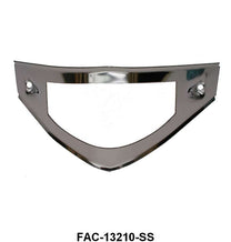 PARK LIGHT LENS BEZEL - 53-54 PICKUP STAINLESS