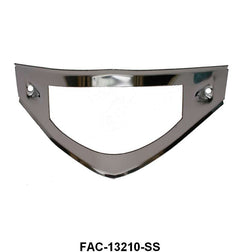 PARK LIGHT LENS BEZEL - 53-54 PICKUP STAINLESS