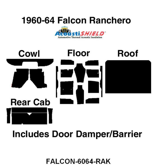 ACOUSTISHIELD INSULATION KIT - 60-63 RANCHERO
