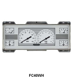 CLASSIC INSTRUMENTS 1940 DIRECT FIT GAUGES - "WHITE HOT SERIES"