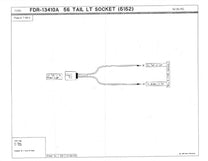 TAIL LIGHT SOCKET WITH WIRES - 56 PASSENGER, T-BIRD