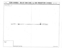 IGNITION COIL TO IGNITION RESISTOR WIRE - 56-57 PASS/T-BIRD