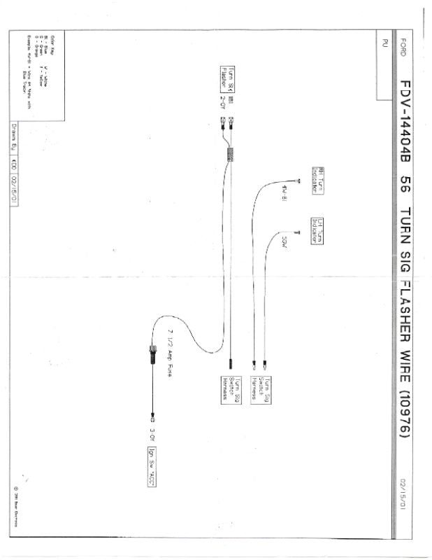 TURN SIGNAL FLASHER HARNESS - 56 PICKUP