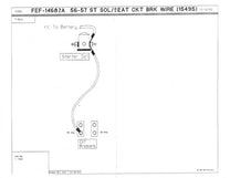 SEAT CIRCUIT BREAKER TO STARTER SOLENOID WIRE - 56-57 T-BIRD