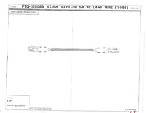 BACK UP LIGHT WIRE - 57-58 SDN DLY & WGN BACK-UP