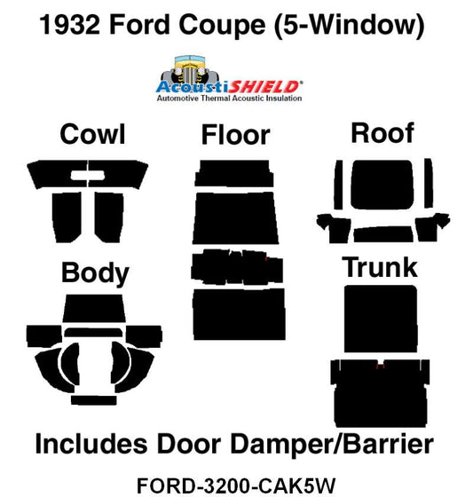 ACOUSTISHIELD INSULATION KIT - 32 5W COUPE