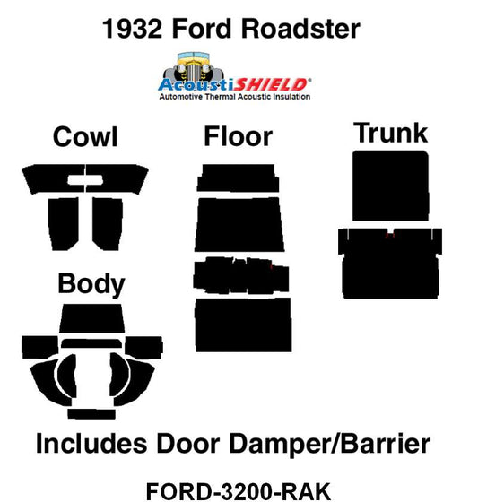 ACOUSTISHIELD INSULATION KIT - 32 ROADSTER