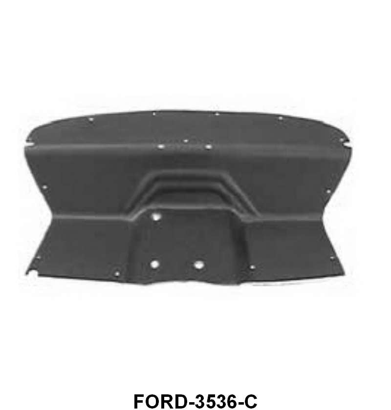 ABS PLASTIC FIREWALL INSULATOR - 35-36 PASS,  WITH HOLES