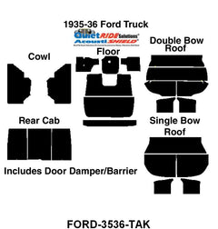 ACOUSTISHIELD INSULATION KIT - 35-36 PICKUP