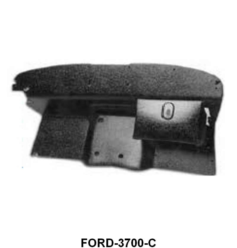 ABS PLASTIC FIREWALL INSULATOR - 37 PASS,  WITH HOLES