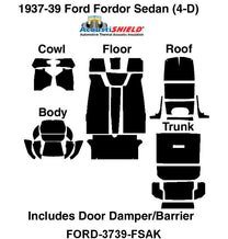 ACOUSTISHIELD INSULATION KIT - 37-39 4-DOOR SEDAN