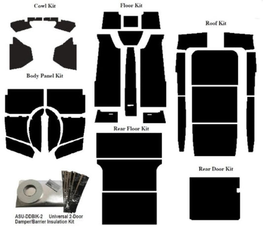 ACOUSTISHIELD INSULATION KIT - 39-41 SEDAN DELIVERY