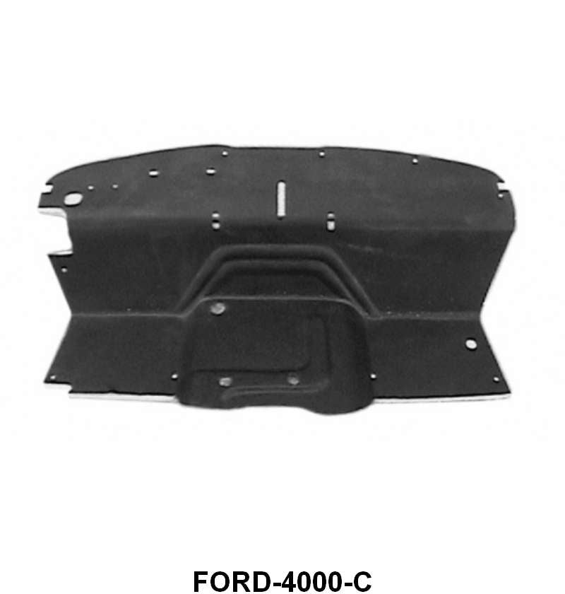 ABS PLASTIC FIREWALL INSULATOR - 40 STD/DLX PASS WITH HOLES